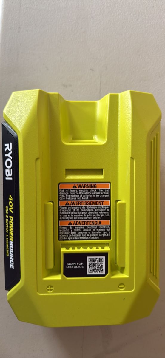 RYOBI 40V 300W Pure Sine Wave Power Source & Charger