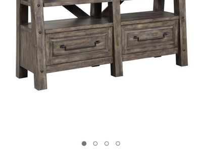 Rustic entertainment center