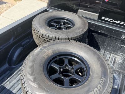 315/75/16 Yokohama ice guard G075 with JDM Weds Sport wheels 6x139.7