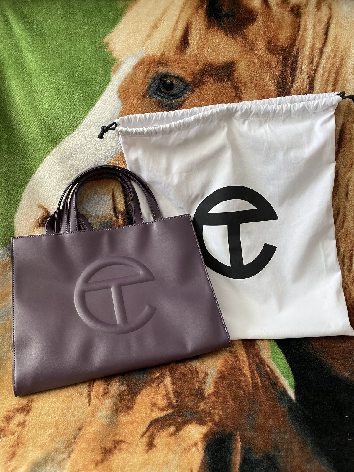Teflar Medium Eggplant Shopping Bag