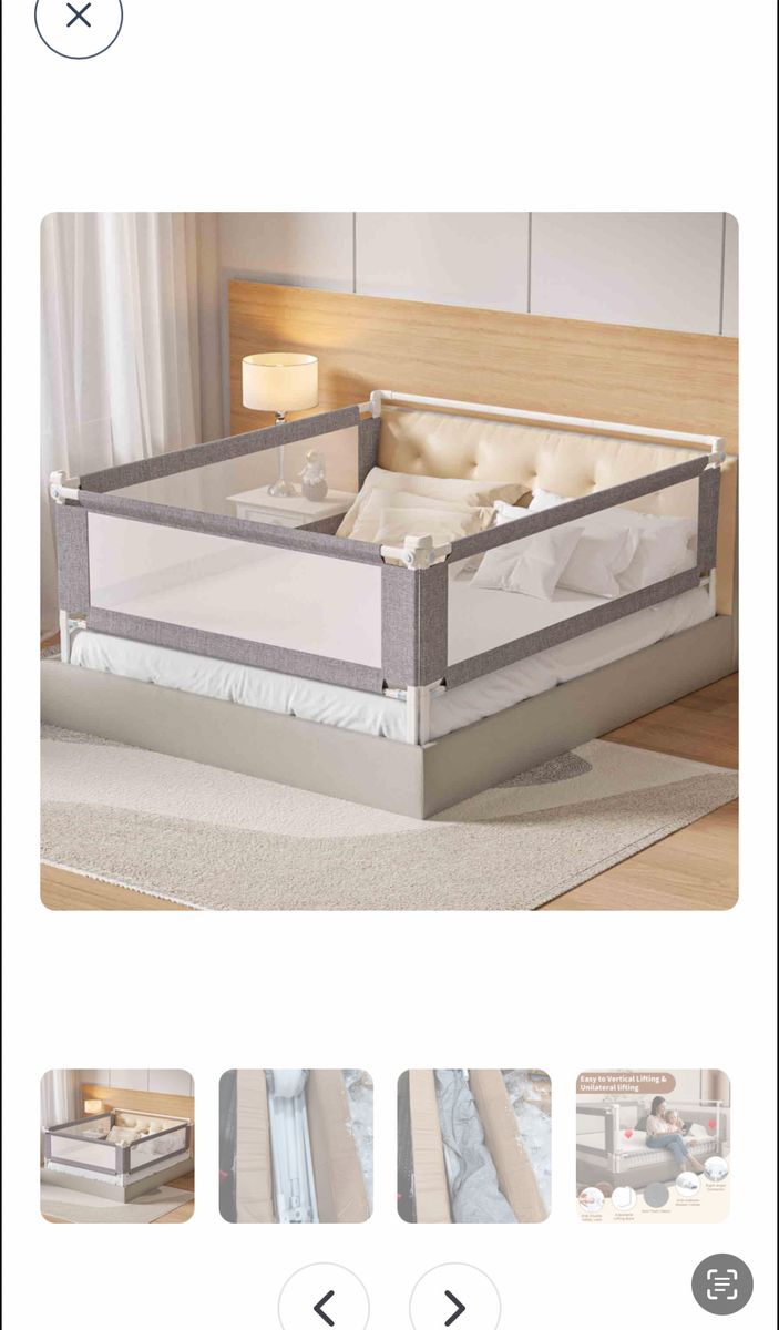 King size bed rails