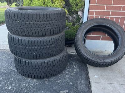 Bridgestone Blizzak WS90 225/55R17 Winter Tires - Set of 4, Excellent Condition