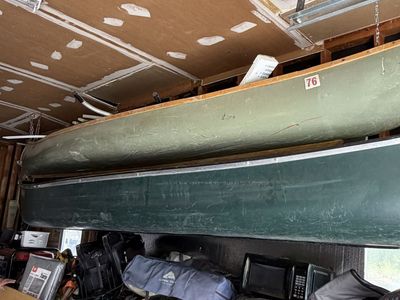 Antique Fiberglass Canoe