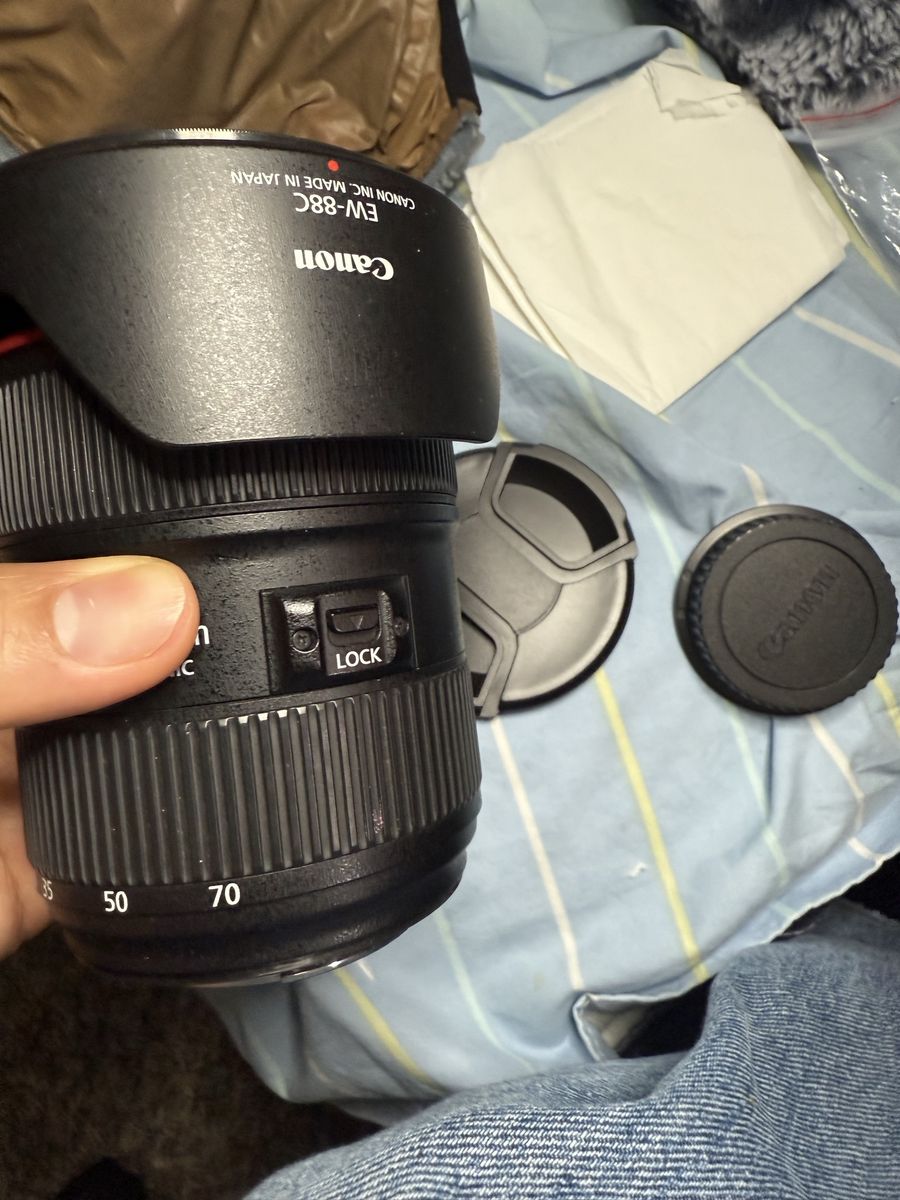 Lenses only: canon ef 24-70 ii, 50mm 1.2 L