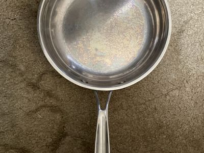 Cuisinart Stainless Steel Skillet Frying Pan Set - 2 Pans with Handles 8 Inch