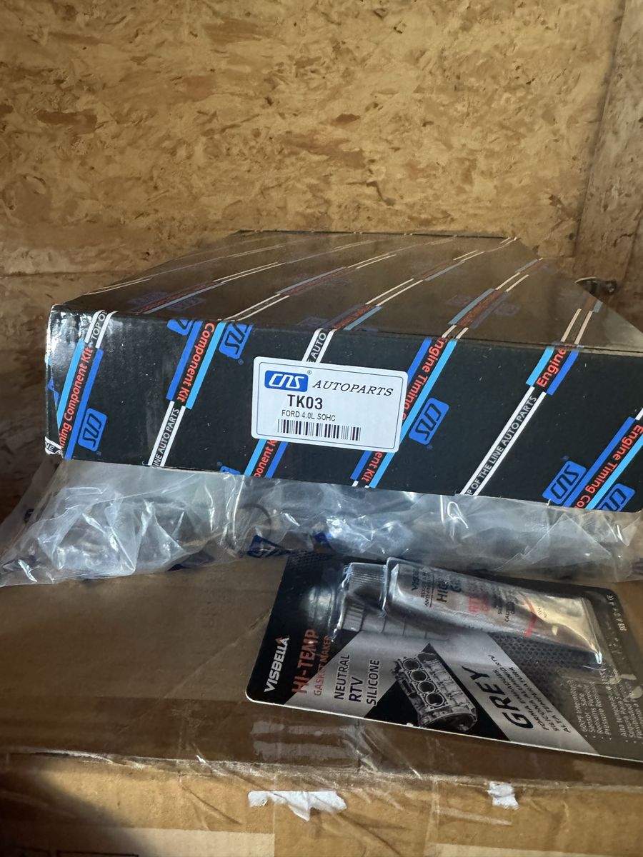 CNS Autoparts TK03 Timing Component Kit for Ford 4.0L SOHC (3 kits + Visbella Hi-Temp RTV Silicone available)