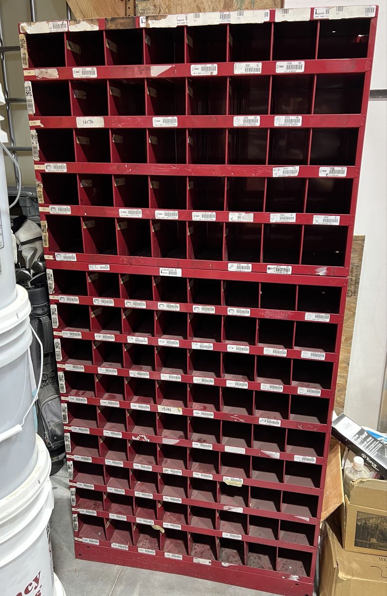 Metal bolt bin