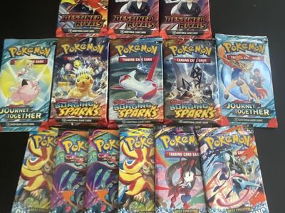 Pokémon Trading Card Game Booster Packs - Destined Rivals, Surging Sparks, Journey Together, Chaos Rising
