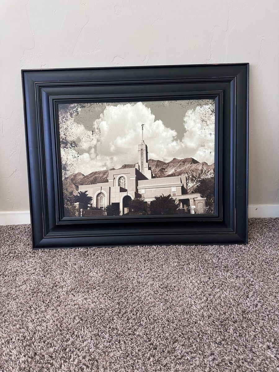 Timpanogos temple framed picture