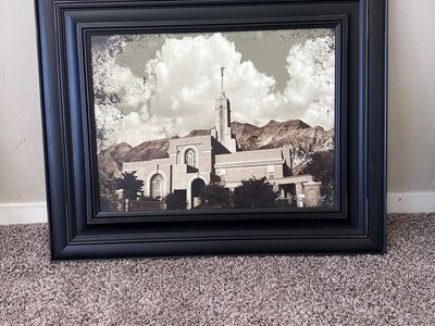 Timpanogos temple framed picture