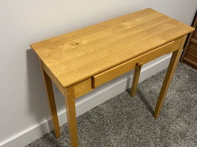 Wooden Writing Desk or Console Table with Single Drawer or Front entrance table