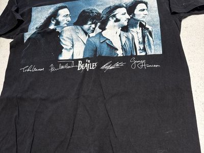 The Beatles CH Gold Series Black Graphic Band T-Shirt - Size M Classic Rock Tee