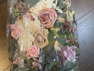 Artificial Flower Floral Garland Swag Arrangement for wedding arch- Dusty Rose and Blush