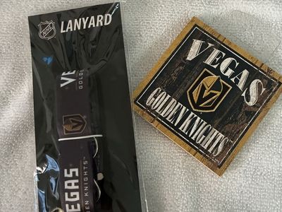 NWT NHL Golden Knights lanyard and magnet
