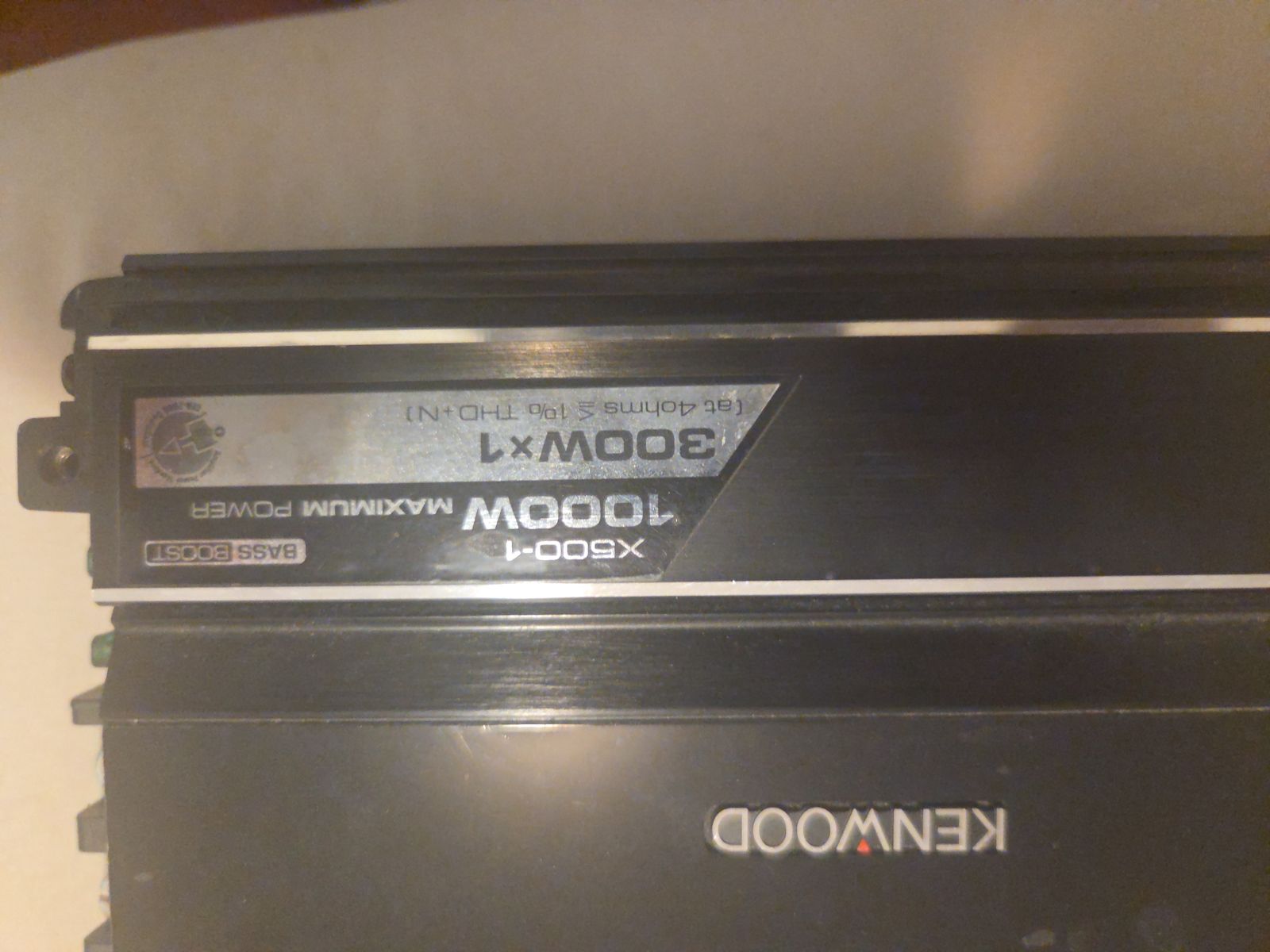 Kenwood excelon x500 amplifier and subwoofer