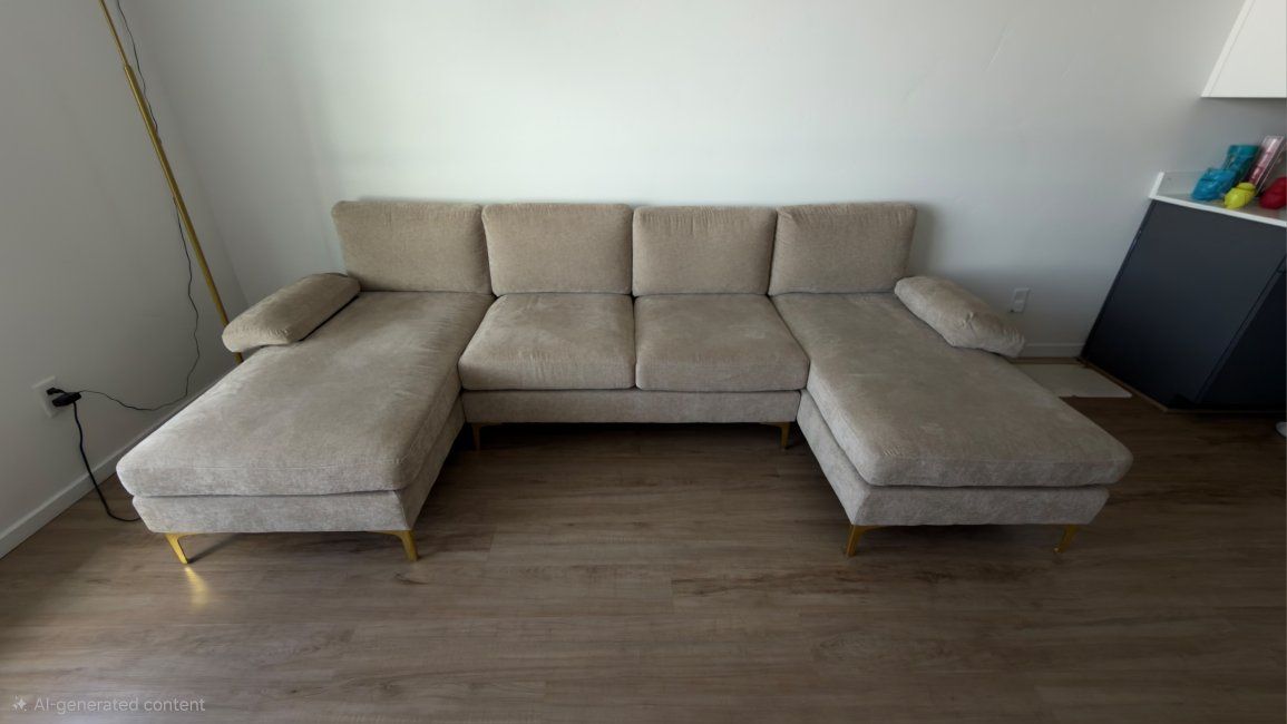 Modern U-Shaped Sectional Sofa