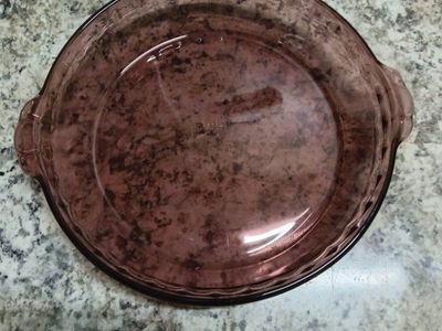 Beautiful Pyrex USA 229 Cranberry Glass Pie Dish!