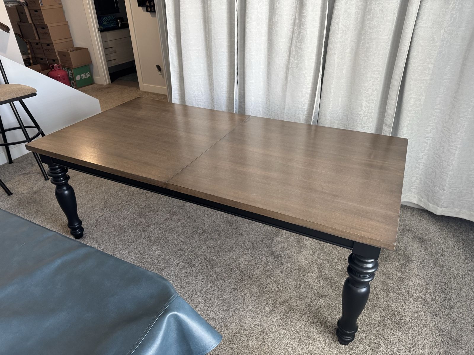 Newly Refinished Solid Hardwood Dining Table
