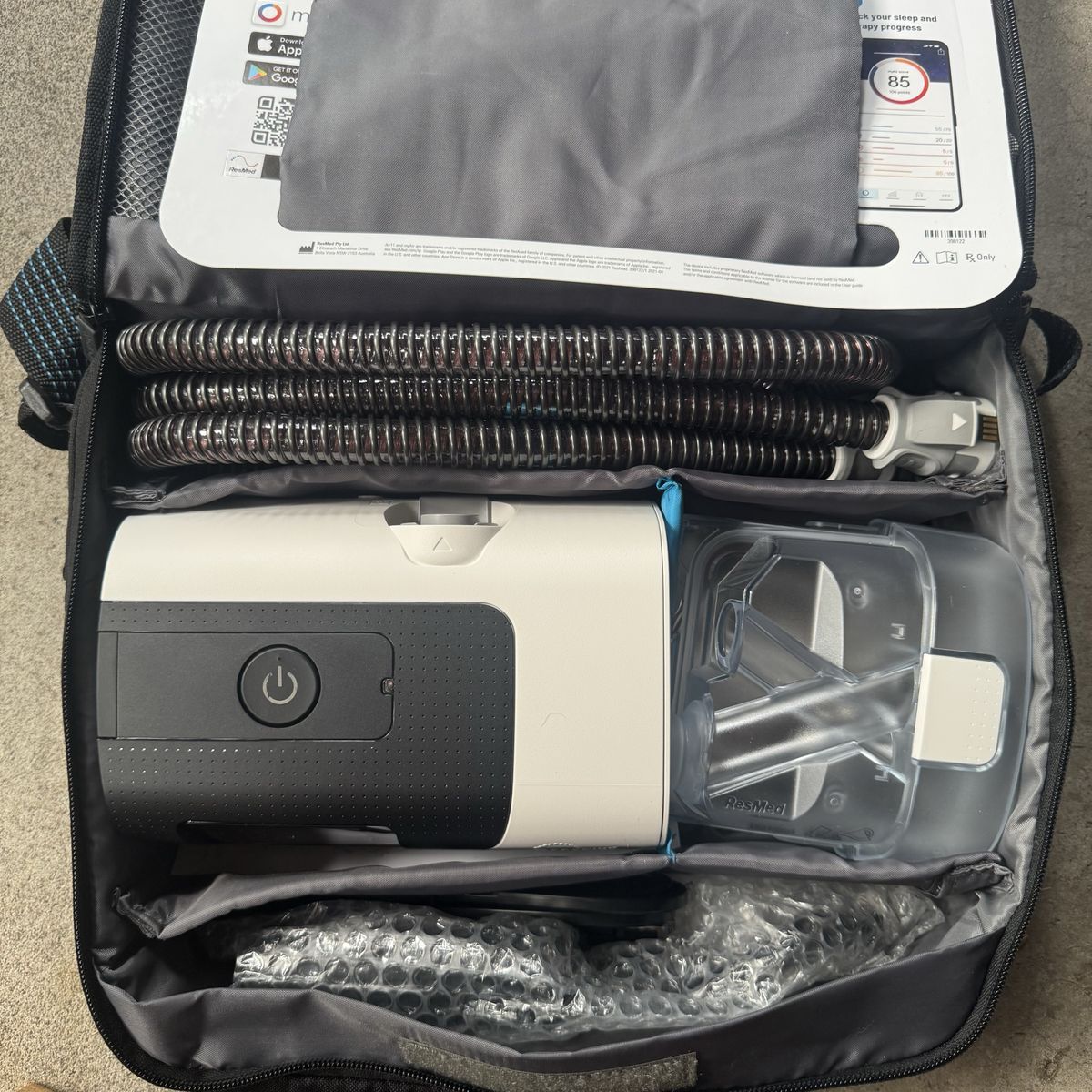 ResMed AirSense 11 CPAP Machine with Carrying Case and Tubing