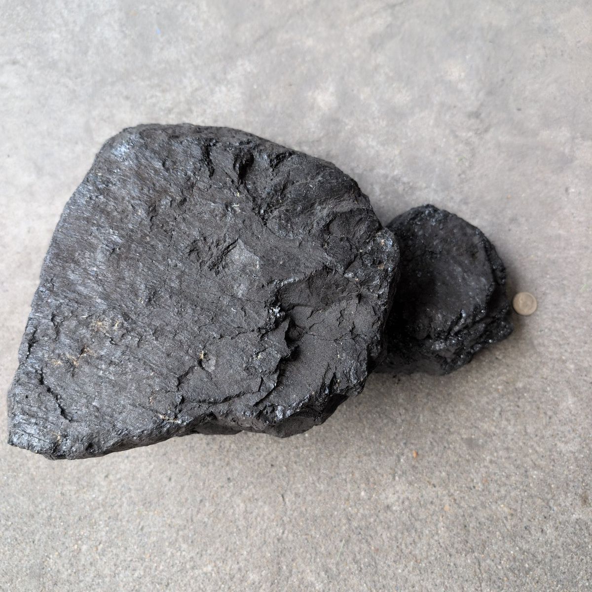 Raw Black Coal - Natural Organic Fuel or Decorative Pieces - 2 Large bags