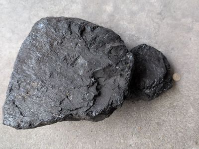 Raw Black Coal - Natural Organic Fuel or Decorative Pieces - 2 Large bags