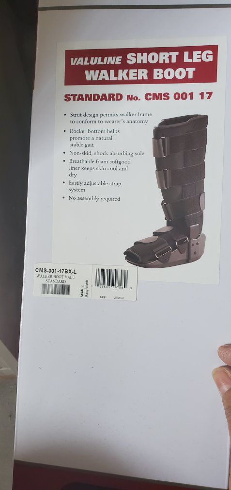 OTC Professional Orthopaedic Valuline Short Leg Walker Boot CMS-001-17BX-L Large NEW