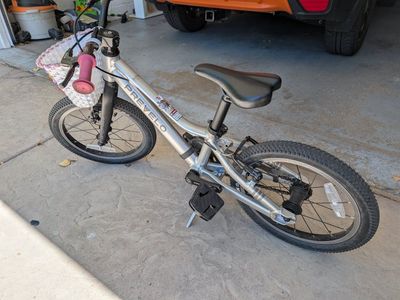 Prevelo Alpha Two Kids' Bike - Silver with Basket & Kickstand