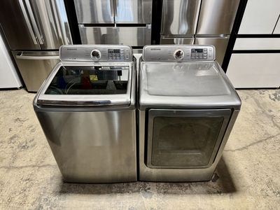 SAMSUNG WASHER AND DRYER SET WITH WARRANTY