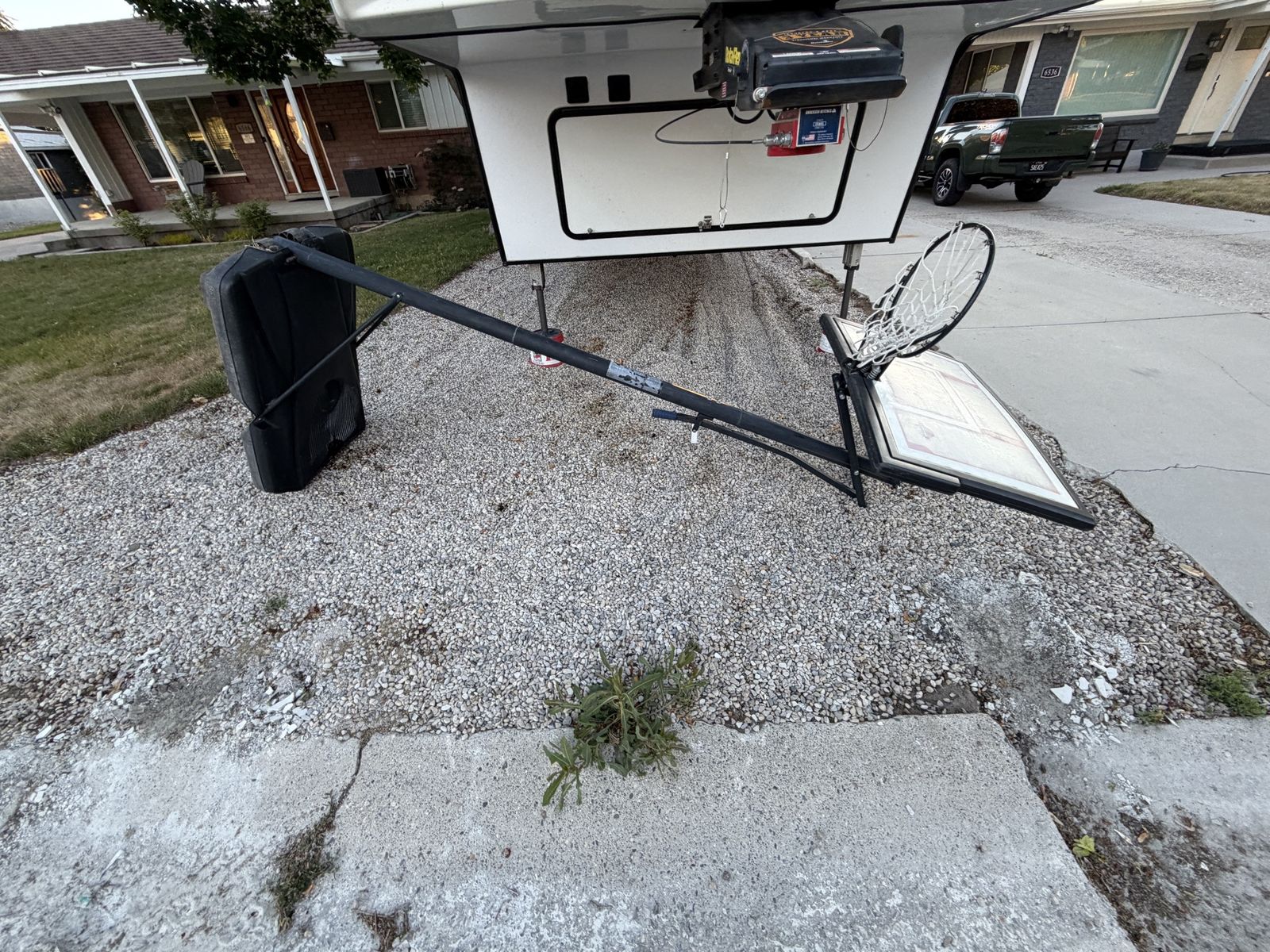 Free Lifetime Portable Adjustable Height Basketball Hoop System with Base