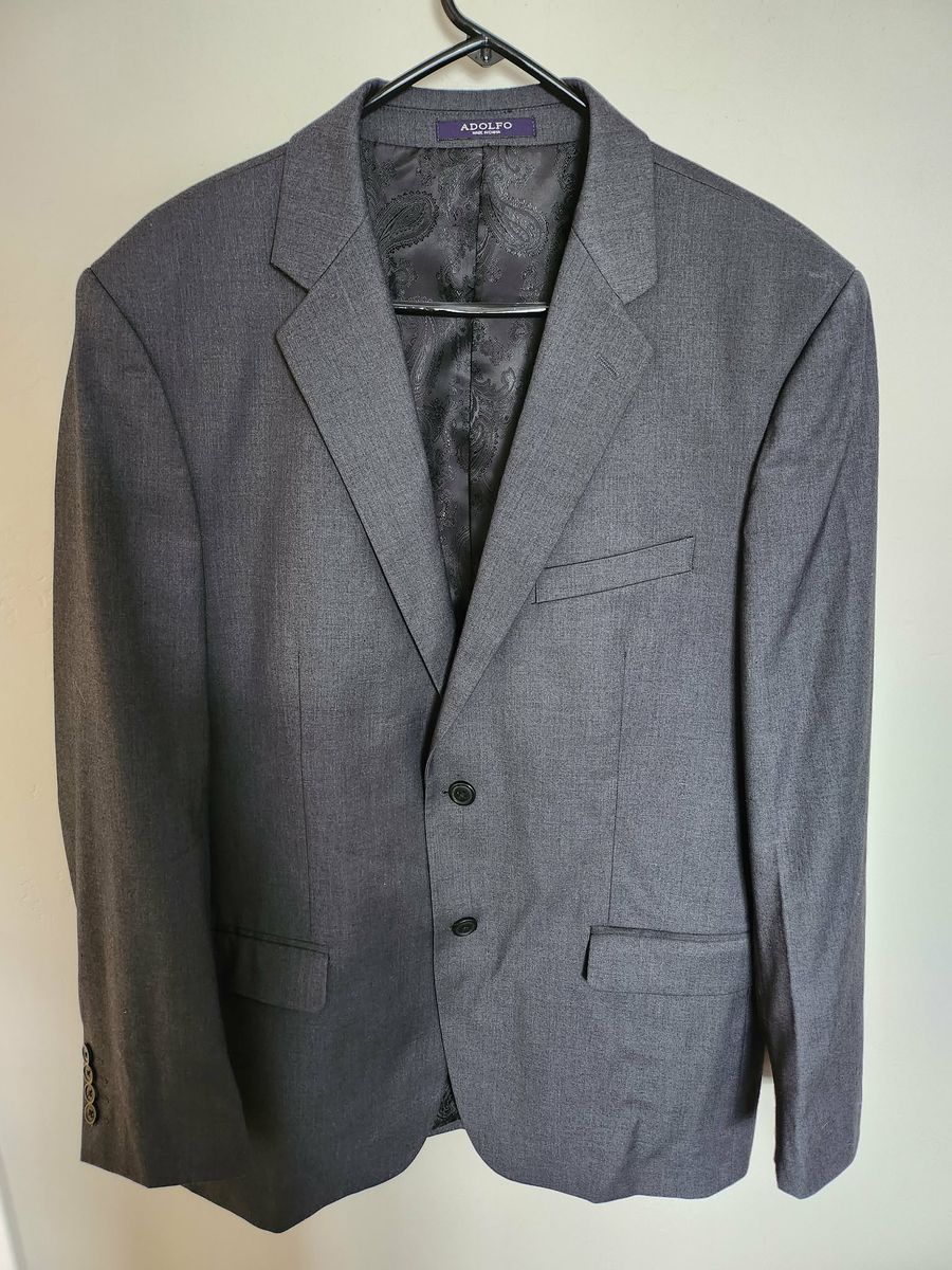 Adolfo Men's Gray Suit