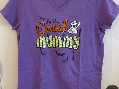 Halloween Grandmom Grand Mummy T shirt Size Large