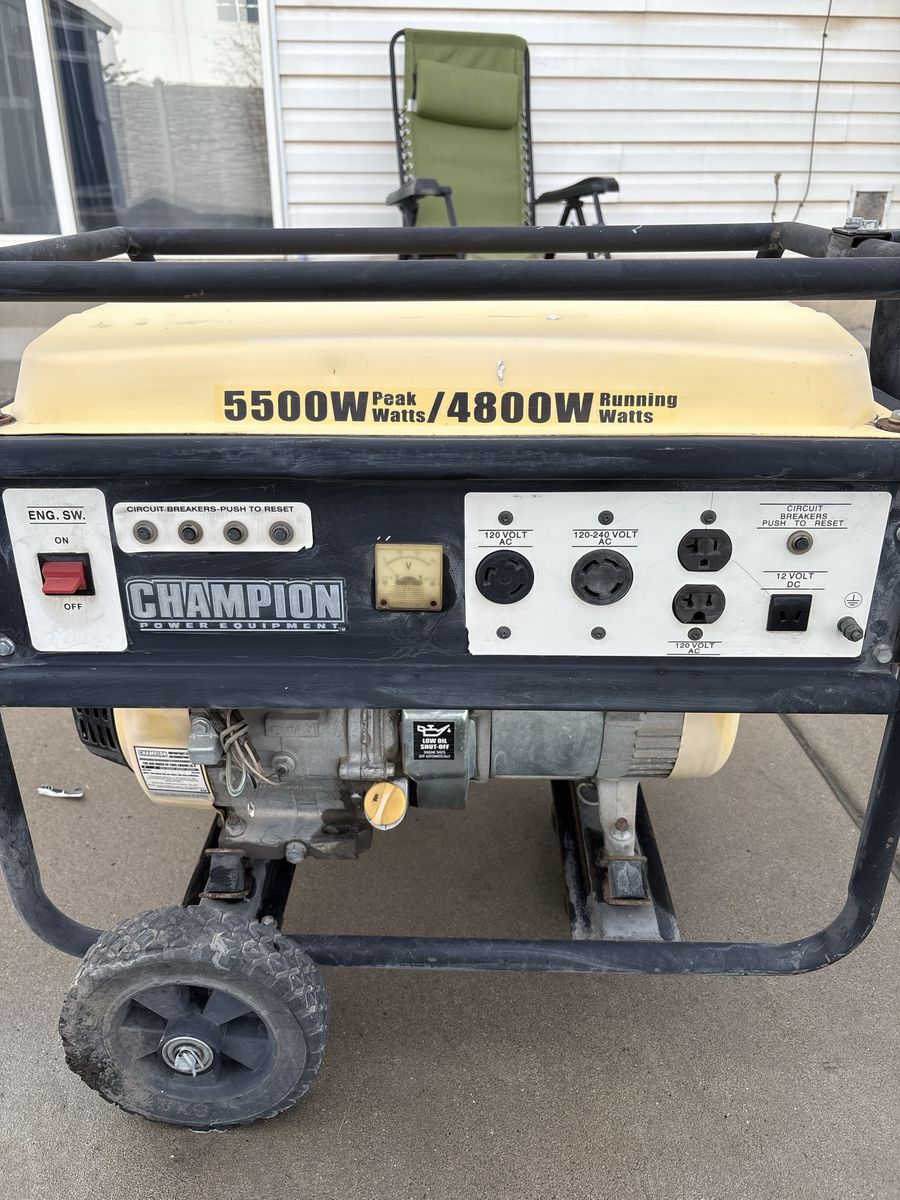 Champion 9 hp 5500 / 4800 watt generator