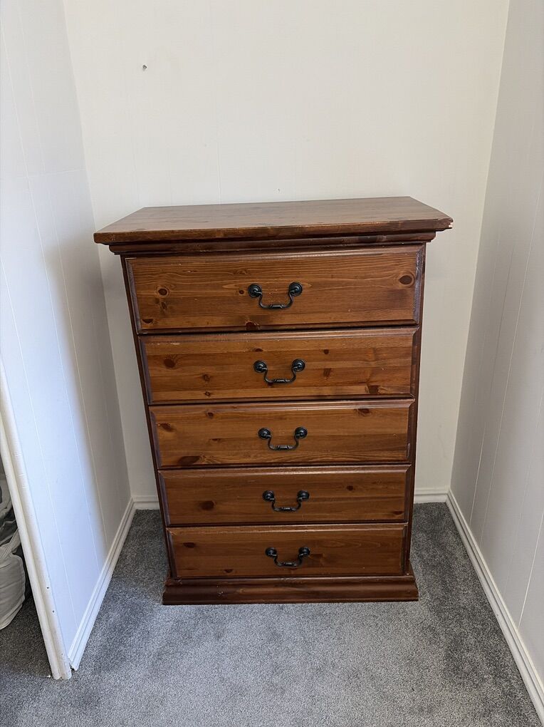 Wooden Dresser & Nightstand Set