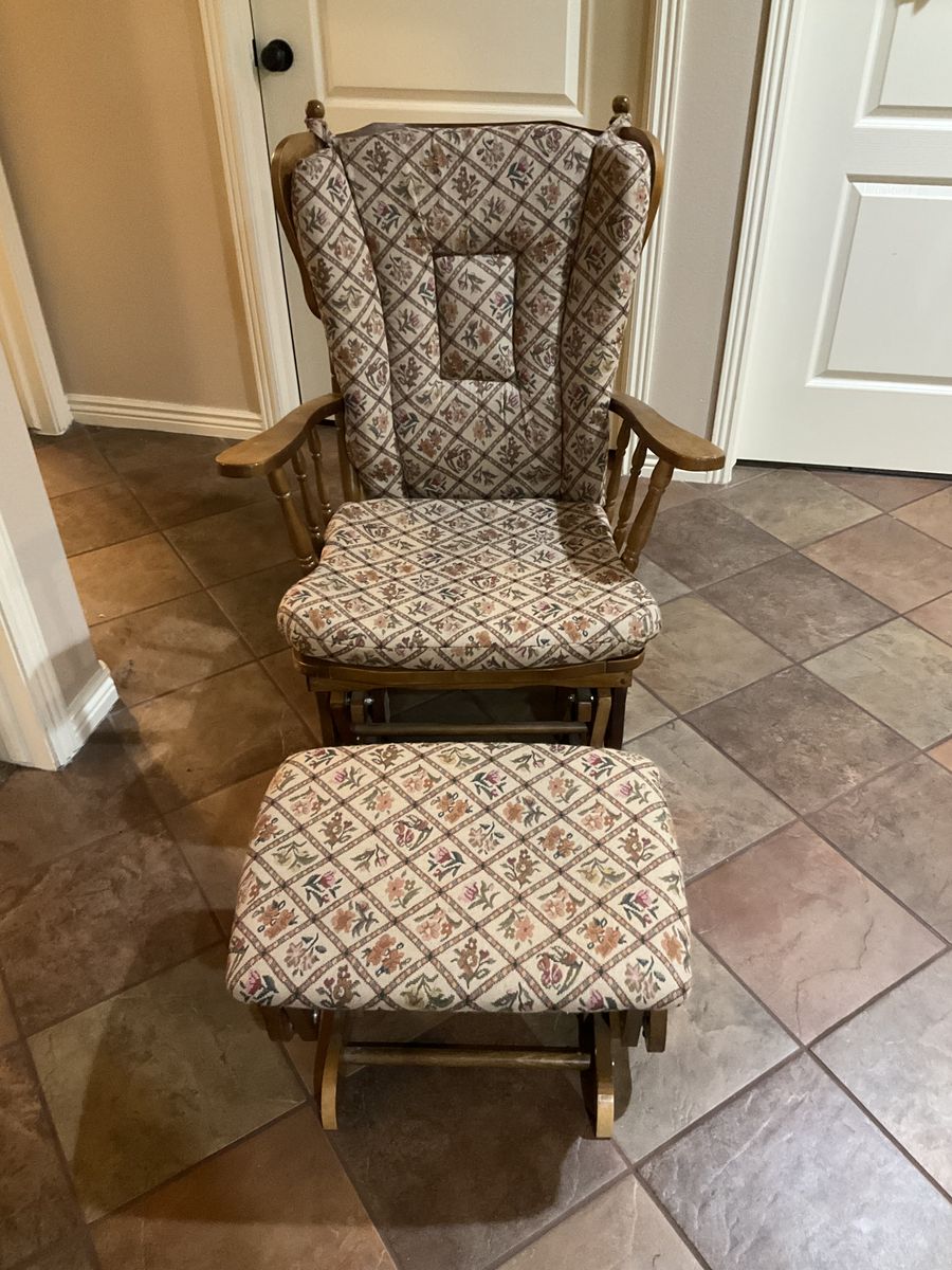 Chair Glider and Ottoman