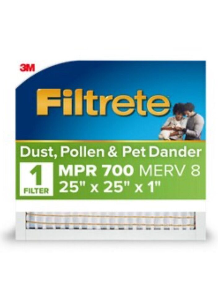 Air Filtrete 25 x 25 x 1 MERV 8 700 6 Pack