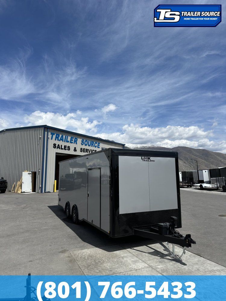 8.5x24 Look Vision Circuit Edition Enclosed Race Car Hauler Trailer - 7'6" Interior - 10K GVWR - .080 PolyCor, 48" Side Door,