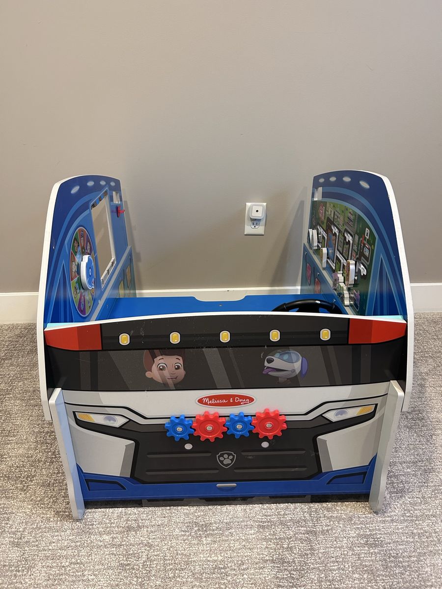 Melissa & Doug Paw Patrol Wooden Mission Cruiser Pretend Play Ride-On Toy