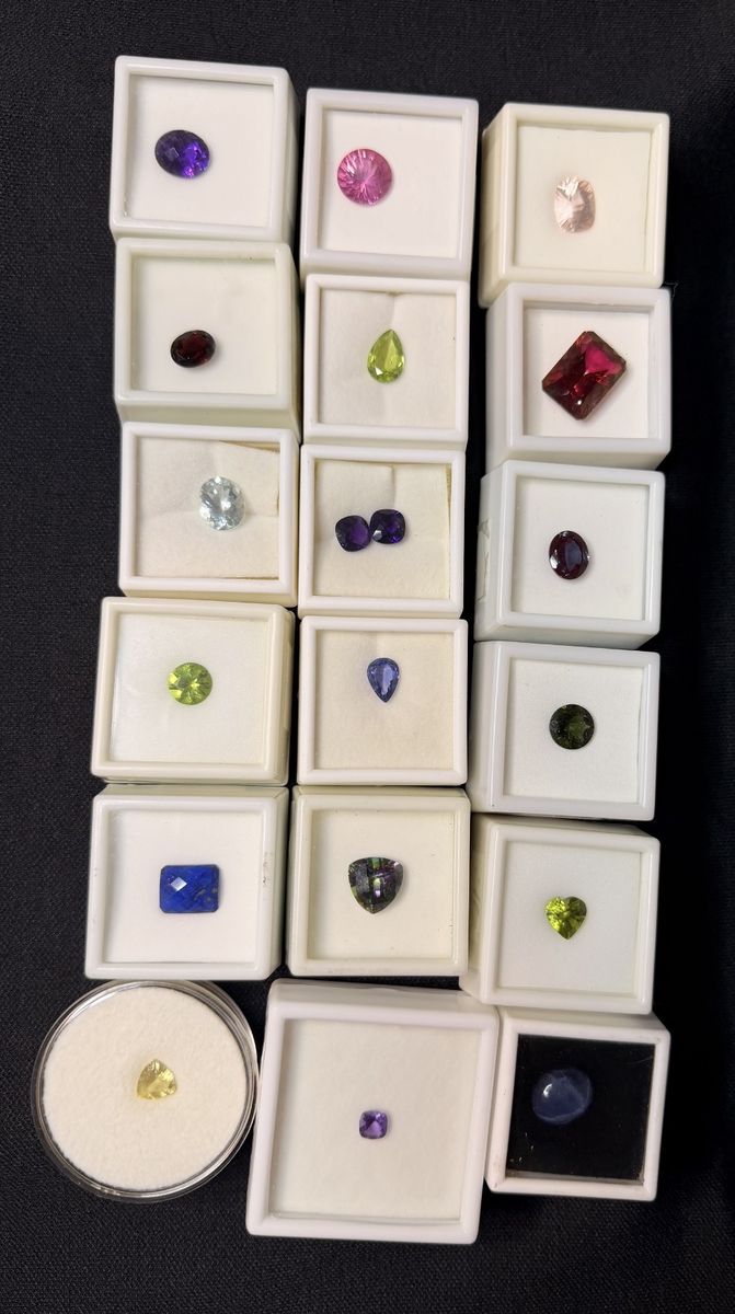 Private Gemstone Collection (19 Stones) – Star Sapphire, Moldavite, Faceted & Cabochon Set – $2,999 OBO