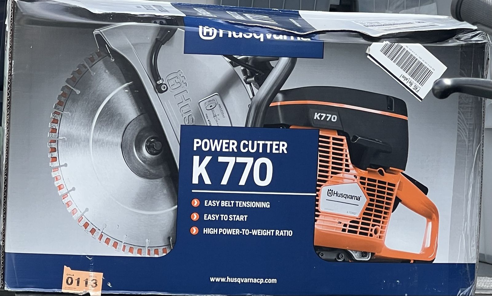 Husqvarna K770 Gas Power Cutter - 14” Handheld Saw
