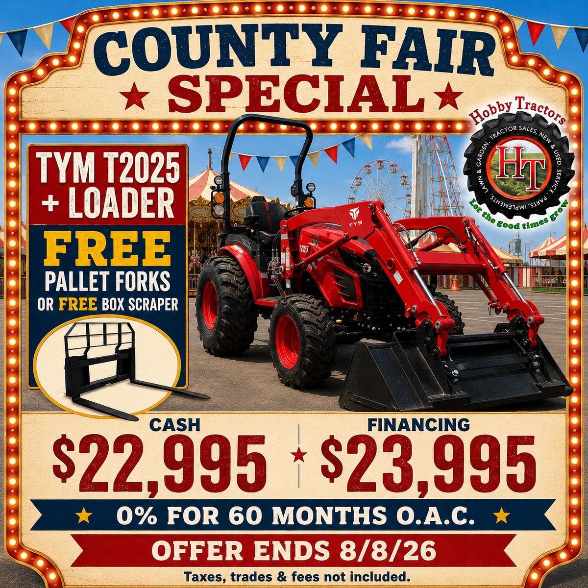 New TYM T2025 Tractor County Fair Sale