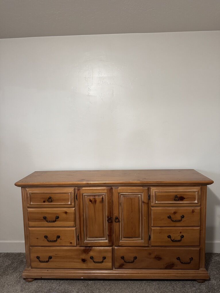 Large Solid Wood Dresser