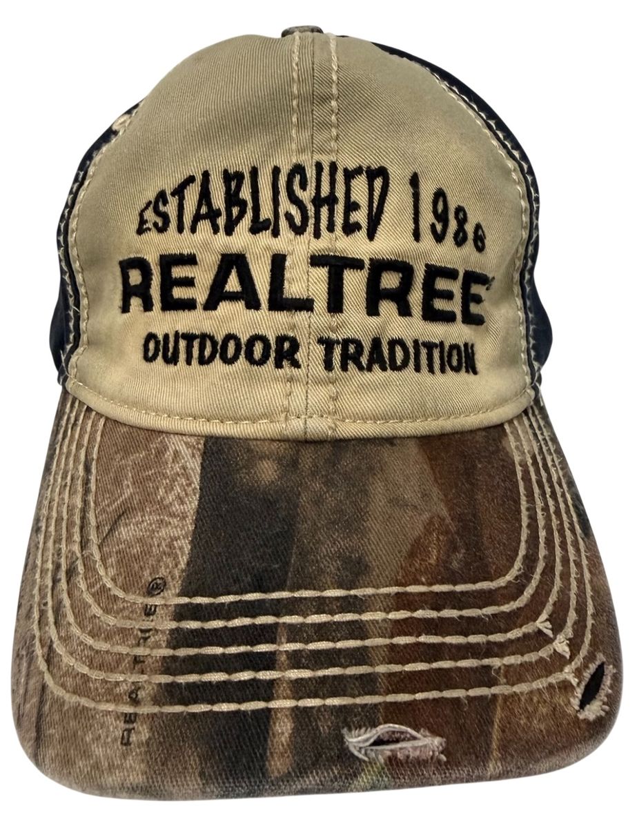 Realtree Camouflage Outdoor Tradition Stretch Fitted Camo Hat by Paramount L/XL