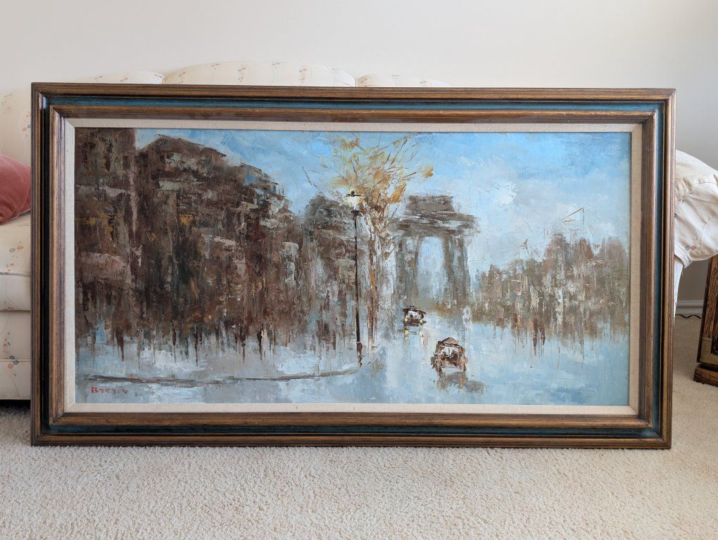 Oiginal Oil Painting of Paris