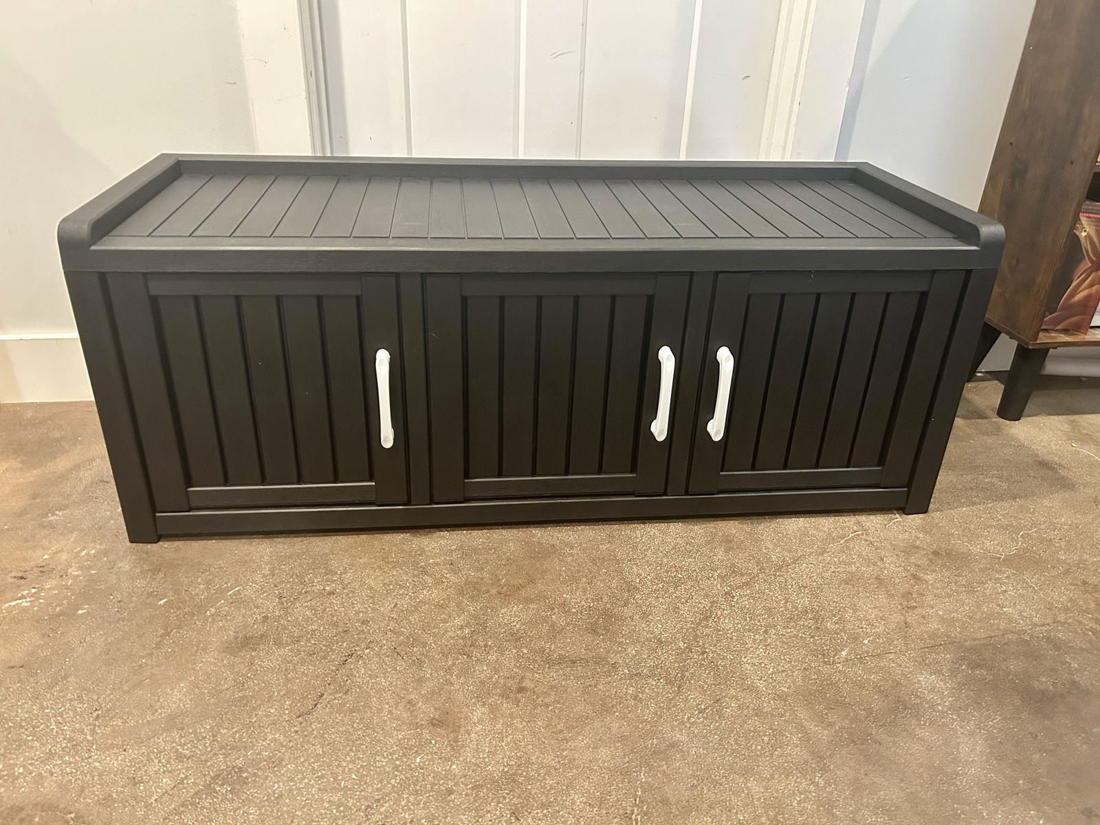 New Black Outdoor Storage Cabinet Shoe Gardening