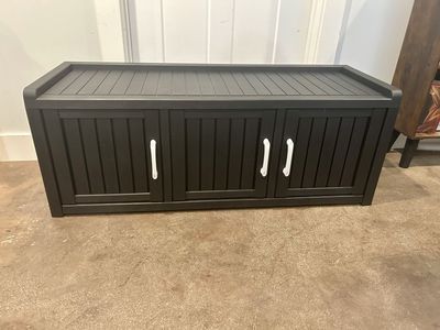 New Black Outdoor Storage Cabinet Shoe Gardening