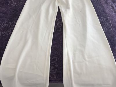 La Ligne Women's White Wide-Leg Elastic Waist Pants - Size XXS