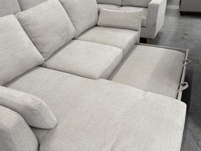 Sectional Sleeper Fabric Storage Chaise