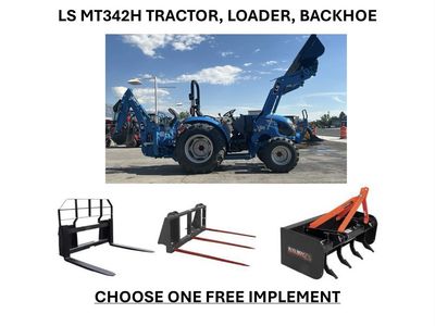 New LS MT342H Tractor, Loader, Backhoe