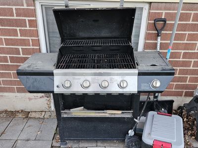 Grill Master BBQ side burner propane