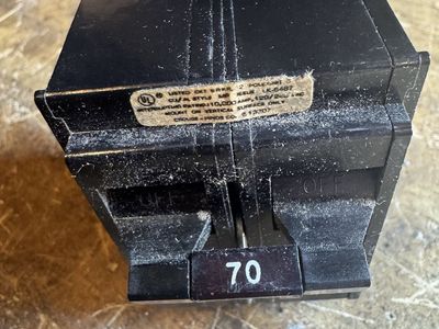 Crouse-Hinds 70 Amp 2 Pole Circuit Breaker Type CH - 120/240V